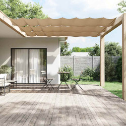 Toldo vertical 60x1200 cm tecido oxford cinza-acastanhado