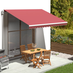 Tecido de substituição para toldo bordô 400x350 cm poliéster