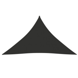 Para-sol estilo vela tecido oxford triangular 5x5x6 m antracite