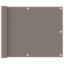 Tela de varanda 75x300 cm tecido oxford cinzento-acastanhado