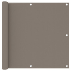 Tela de varanda 90x500 cm tecido oxford cinzento-acastanhado