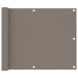 Tela de varanda 75x500 cm tecido oxford cinzento-acastanhado