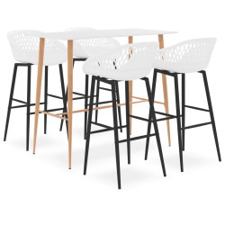 5 Pcs conjunto de bar branco