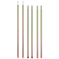 Varas para tenda telescópica 170-255 cm 2 pcs aço galvanizado