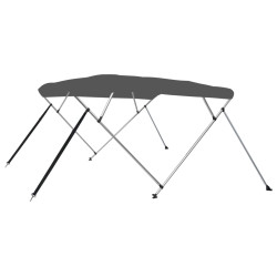 Toldo em 4 arcos bimini 243x210x137 cm antracite