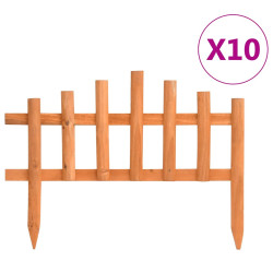 Bordas de relvado 10 pcs 4,4 m abeto