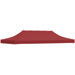 Teto para tenda de festas 6x3 m 270 g/m² bordô