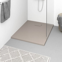 Base de chuveiro smc 100x80 cm castanho