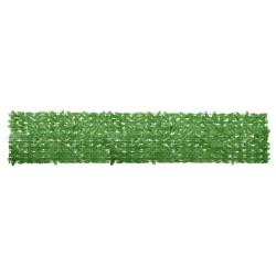 Tela de varanda com folhas verdes 400x75 cm