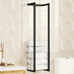Toalheiro 25x20x95 cm ferro preto