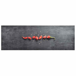 Tapete de cozinha lavável com design malagueta 45x150 cm