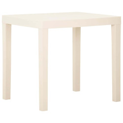 Mesa de jardim 79x65x72 cm plástico branco