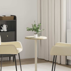 Tampo de mesa ø40x2,5 cm mármore cor creme
