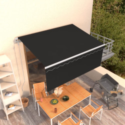 Toldo retrátil automático com estore 3x2,5 m antracite