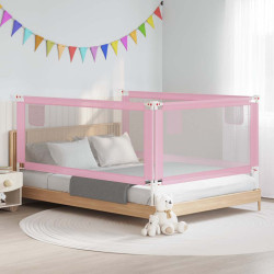 Barra de segurança p/ cama infantil tecido 200x25 cm rosa