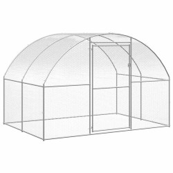 Galinheiro de exterior 3x2x2 m aço galvanizado
