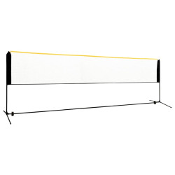 Rede de badmínton ajustável 500x103x94-158 cm metal