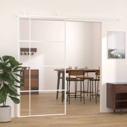 Porta deslizante em vidro esg e alumínio 102,5x205 cm branco