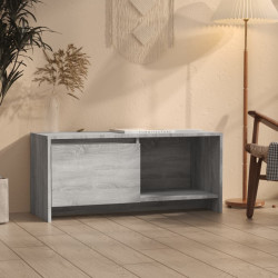 Móvel de TV 90x35x40 cm derivados de madeira sonoma cinzento