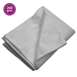 Lona 260 g/m² 4x8 m pead cinzento