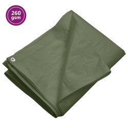 Lona 260 g/m² 8x8 m pead verde