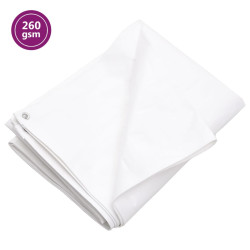 Lona 260 g/m² 4x4 m pead branco