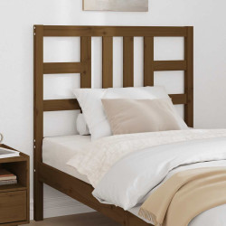 Cabeceira de cama 96x4x100 cm pinho maciço castanho mel