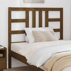 Cabeceira de cama 106x4x100 cm pinho maciço castanho mel