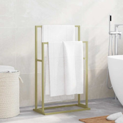 Toalheiro de pé 48x24x78,5 cm ferro dourado