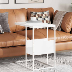 Mesa de apoio 55x36x59,5 cm derivados de madeira branco