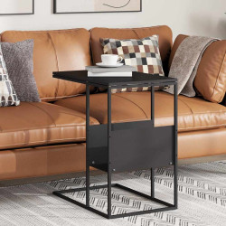 Mesa de apoio 55x36x59,5 cm derivados de madeira preto
