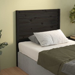 Cabeceira de cama 81x4x100 cm pinho maciço preto