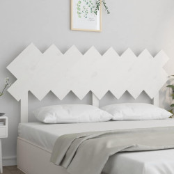 Cabeceira de cama 159,5x3x80,5 cm pinho maciço branco