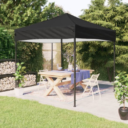 Tenda para festas dobrável 3x3 m preto