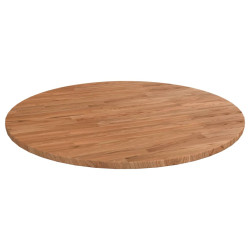 Tampo mesa redondo ø70x1,5 cm carvalho tratado castanho-claro