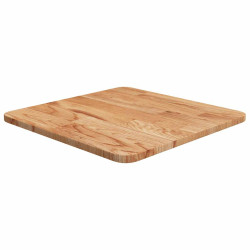 Tampo mesa quadrado 40x40x1,5cm carvalho tratado castanho-claro
