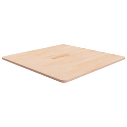 Tampo de mesa quadrado 70x70x1,5 cm carvalho maciço não tratado