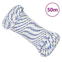 Corda de barco 5 mm 50 m polipropileno branco