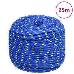 Corda de barco 6 mm 25 m polipropileno azul