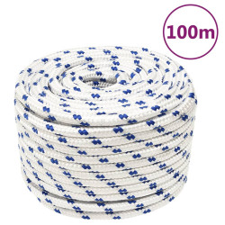 Corda de barco 14 mm 100 m polipropileno branco