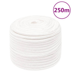 Corda de barco 12 mm 250 m polipropileno branco completo