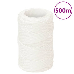 Corda de barco 2 mm 500 m polipropileno branco completo