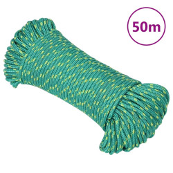 Corda de barco 3 mm 50 m polipropileno verde