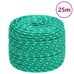 Corda de barco 10 mm 25 m polipropileno verde