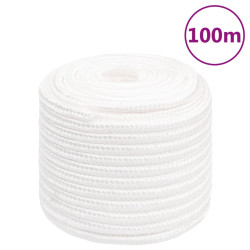 Corda de barco 18 mm 100 m polipropileno branco completo