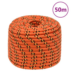 Corda de barco 14 mm 50 m polipropileno laranja