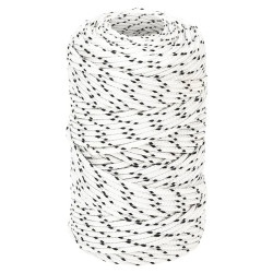 Corda entrançada para barco 2 mm x 500 m poliéster branco