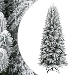 Árvore de natal artificial com neve PVC & PE 210 cm
