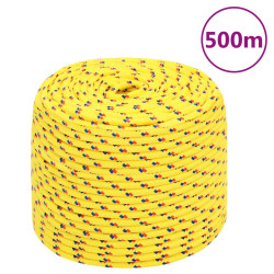 Corda de barco 10 mm 500 m polipropileno amarelo