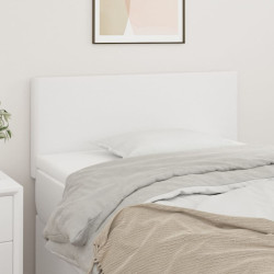 Cabeceira de cama couro artificial 80x5x78/88 cm branco